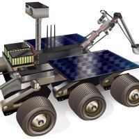 A Mars-Bot will include the drive and steering mechanisms of a conventional competition robot, plus a wireless video cam and various sensors.