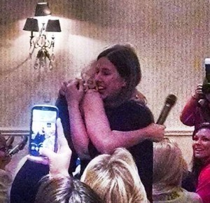 me JR hug