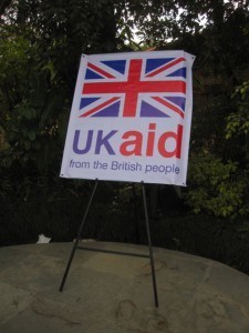 UK aid poster