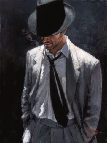 Man in Black Suit IV - Fabian Perez