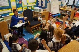 First graders at St. Elizabeth have lots of ideas about poetry