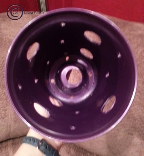 This is the pot that I altered by adding all these holes.
