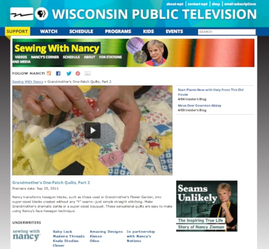 Grandmother's One Patch Quilt Nancy Zieman