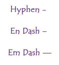 dashes