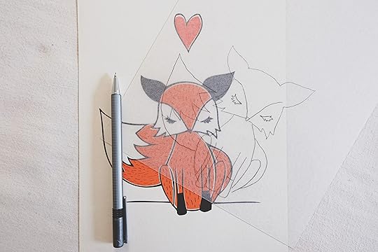 DIY Shrink Plastic Fox Brooch Made Peachy