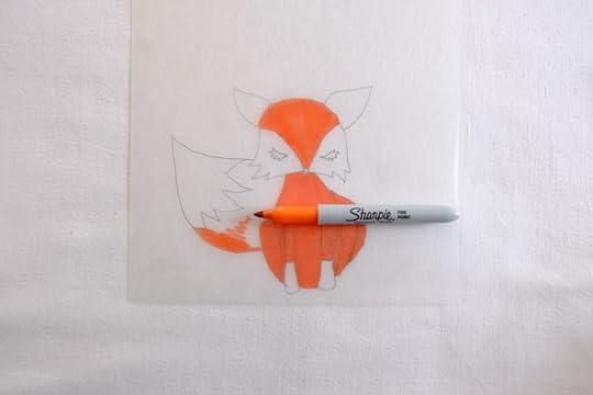 DIY Shrink Plastic Fox Brooch Made Peachy
