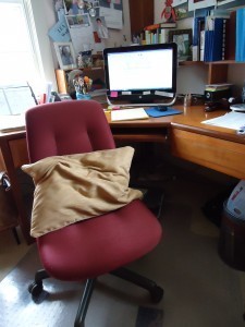 Lea's chair ... waiting. 