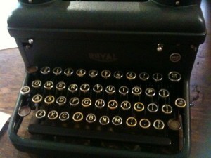 an old Typewriter.