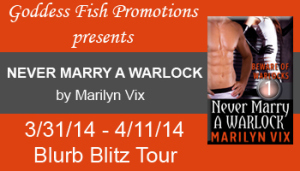 Book Blitz starts March 31 and runs until April 11. A new blog featured each day.