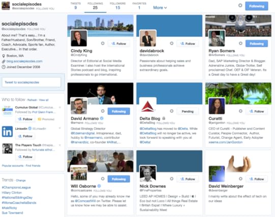 New Following/Follower List View
