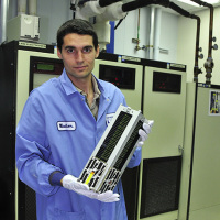 KickSat's Zac Manchester poses with the mothership.