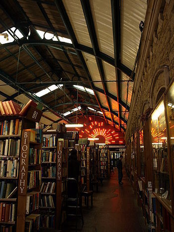 English: Barter Books, Alnwick Inside the old ...