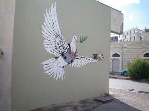 graffiti palestine wall dove creative commons flickr