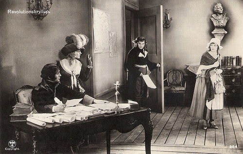 Diomira Jacobini and Gösta Ekman in Revolutionsbryllup