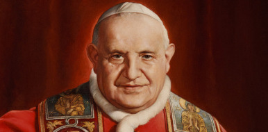 PAINTING OF BLESSED BLESSED JOHN XXIII SEEN IN MUSEUM DEDICATED TO LATE PONTIFF