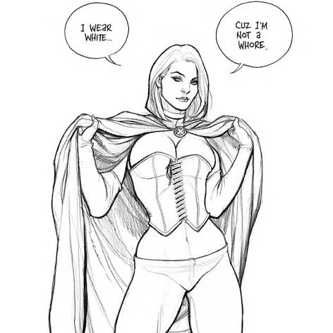 Frank Cho - Emma Frost commission