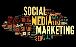 Social media marketing in tag cloud