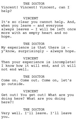 Vincent and the Doctor Dialogue 1