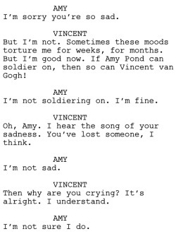 Vincent and the Doctor Dialogue 2