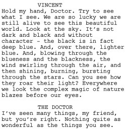 Vincent and the Doctor Dialogue 6