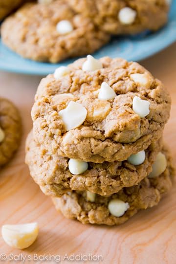 White Chocolate Macadamia Nut Oatmeal Cookies - buttery, soft-baked, and ultra chewy!