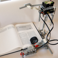 The Camera is Placed Squarely Above the book.