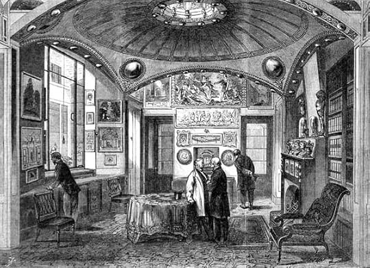 The breakfast parlour at Sir John Soane's Museum as pictured in the Illustrated London News in 1864