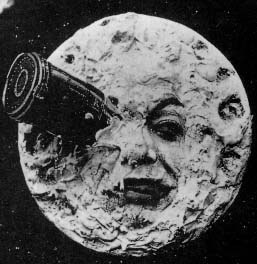 Screenshot from Le Voyage dans la lune (A Trip to the Moon) (1902) Public Domain in US
