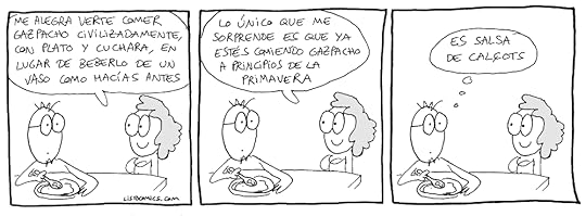 Tira cómica sobre cómo se tienen que comer las cosas.