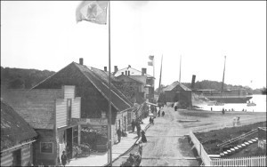 Russia officially turned Alaska over to the Americans in October 1867 in the Southeast town of Sitka, seen here in the 1880s.