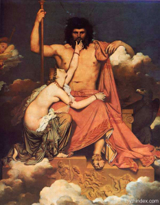 Jupiter and Thetis, by Jean Auguste Dominique Ingres