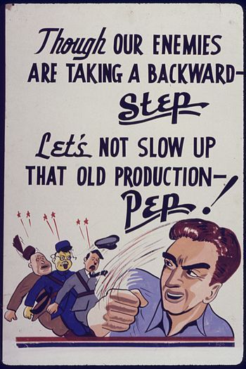 Though Our Enemies Are Taking a Backward Step....