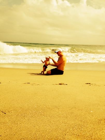 My son and I looking at Positive Ions