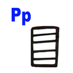 Symbol for the Letter P in Egyptian Hieroglyphics