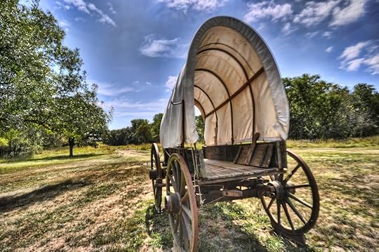 Wagon on the Oregon Trail