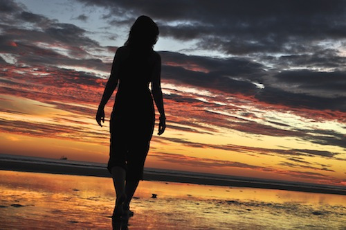 Sunset at El Cuco Beach, El Salvador