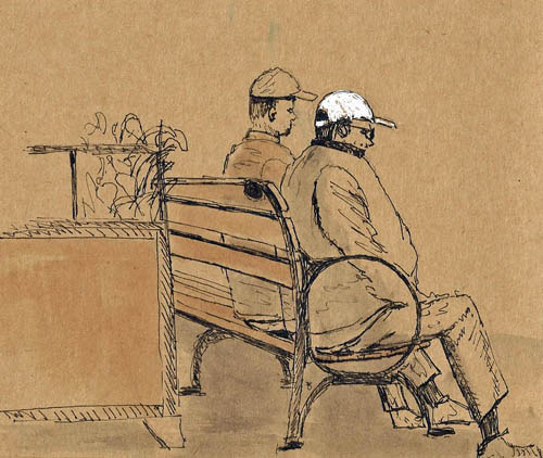 Toned paper. Pilot Prera & Lex Gray ink.