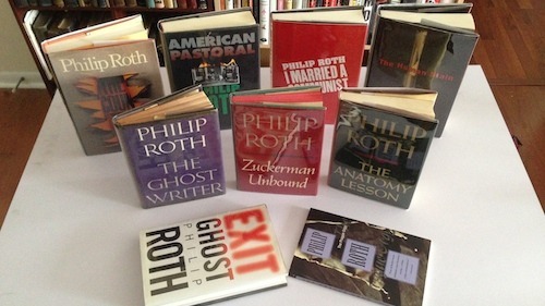 All nine 'Nathan Zuckerman' novels by Philip Roth, First Editions First Printings
