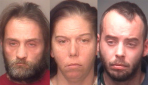 (L to R) Lawrence Featheroff, Jamie Smith, and Brent Disbennet abused a disabled man for 