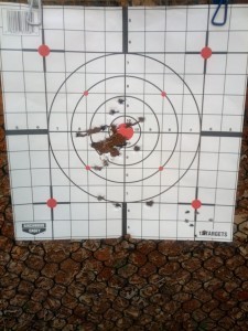 One of my targets from some recreational shooting.