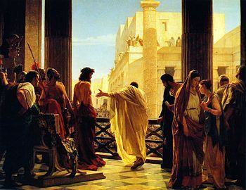 Kill Jesus: Antonio Ciseri's depiction of Pontius Pilate p...