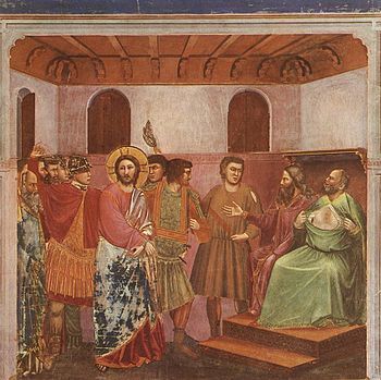 Kill Jesus Giotto's depiction of Jesus before Caiaphas in...