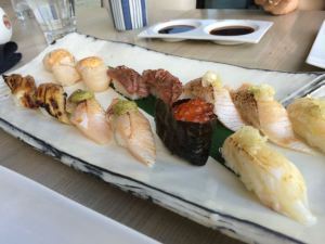 Sushi dinner at Miku Restaurant
