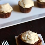 Maple-Sweetened Chocolate Cupcakes with Honey Cream Cheese Frosting - Enjoy a naturally sweet treat in these chocolate cupcakes with honey cream cheese frosting.