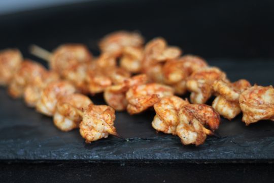 Grill shrimp