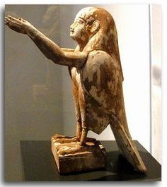 A beautiful statue of a ba