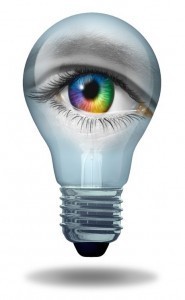 Eye inside a bulb. Image credit: http://www.123rf.com/profile_lightwise