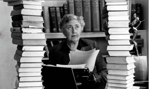 Agatha Christie at home, screen shot