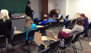 Pre-talk discussion with students