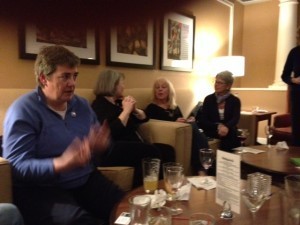 Committee member Brenda Buchanan in the bar